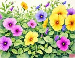 2025年蝴蝶花豌豆花金波