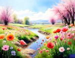 春天的花 春天开出花