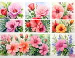 春夏秋冬各开什么花的