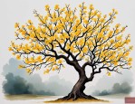 2025年腊梅树长什么样子