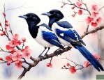 喜鹊在梅花寓意是什么