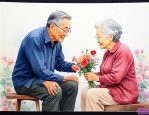 看望生病的老人送什么花