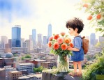 给另外一个城市的人送花