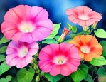 牵牛花晚上是什么颜色
