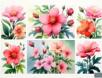 花的品种很多四字词语