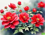 2025年红色的美丽的鲜花