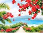 2025年三亚海棠花开海南