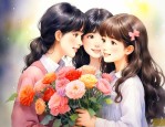 送好朋友送什么花女生