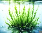 水里的藻类植物