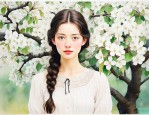 洛丽塔一树梨花压海棠