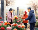 去给长辈扫墓送什么花
