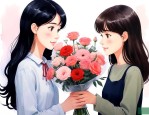 和女生第一次见面送什么花