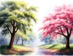 芙蓉树和合欢树一样吗