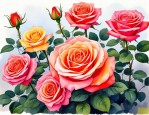 2025年五彩月季花的特点