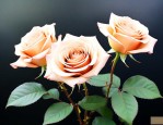 3朵卡布奇诺玫瑰花语