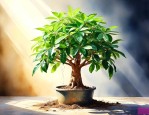 发财树不晒太阳能活吗
