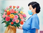 刚出院的病人送什么花