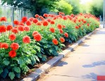 路边花坛一般种什么花