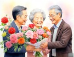 送长辈鲜花送什么花好
