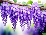 紫色一串串垂下来的花