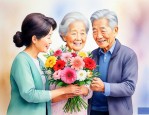 探望病人长辈送什么花