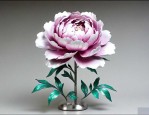 不锈钢牡丹花雕塑厂家