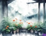 听雨观云种花草
