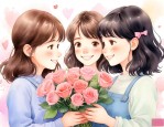 送花给闺蜜的贺卡内容