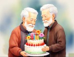 老爷爷过生日送什么花