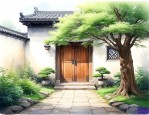 庭院门口适合种什么树