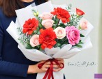 给婆婆送鲜花写的句子
