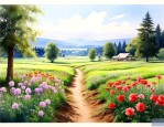 花木成畦手自栽这首诗
