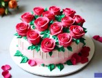 玫瑰花蛋糕的制作方法