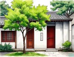 2025年前门口种什么树好