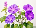 2025年紫色的牵牛花花语