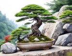 山石盆景的植物如何种