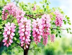 对满树的槐花说些什么