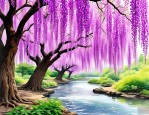 2025年紫藤萝瀑布的文章