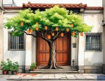 2025年门口放什么树招财