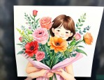 送给女儿成人礼的鲜花