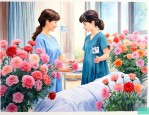 到医院看望病人送什么花