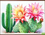 仙人掌花和昙花一样吗