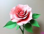 简单玫瑰花折纸的方法