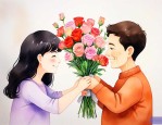 女儿送爸爸生日送什么花