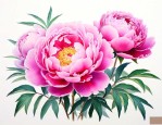 牡丹花的颜色和形状描写