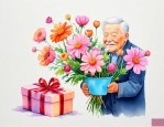 爷爷生日送花送什么花