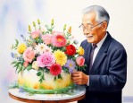 老人过生日能送鲜花吗
