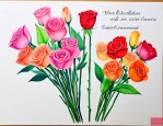 给老师送花卡片怎么写