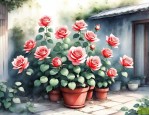 院子里栽月季花栽在什么位置比较好啊