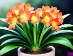 君子兰不长杆直接开花